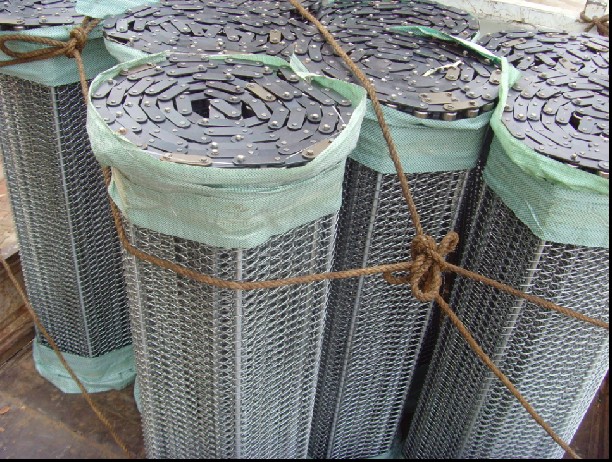 輸送機用鏈網 傳送機用網鏈 帶式輸送機用鏈條式網帶 各種寬度的鏈網 山東網鏈